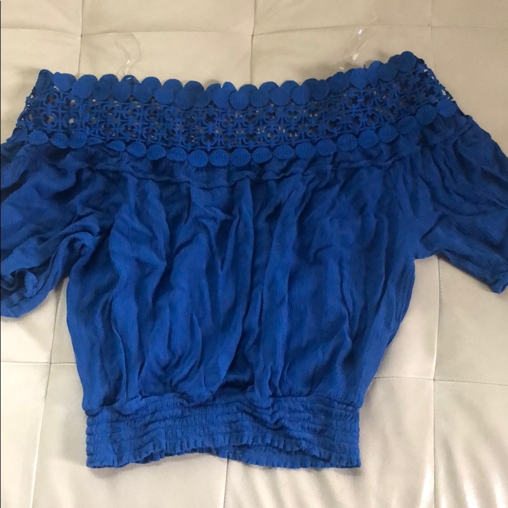 Cobalt blue blouse